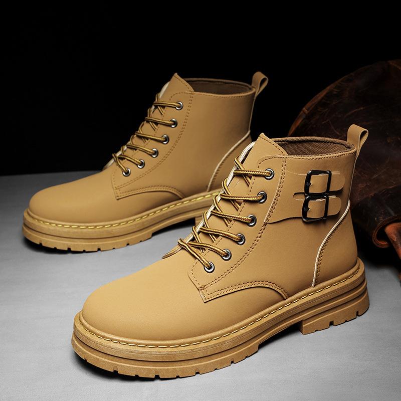 martin boots 2023 autumn and winter new worker boots men's high-top casual versatile worker boot mountaineering wear-resistant men's boots