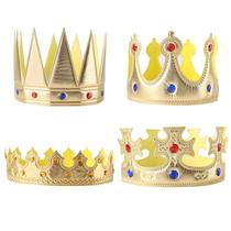 king crown halloween children birthday arrangement props golden cloth crown hat headdress party supplies wholesale birthday crown