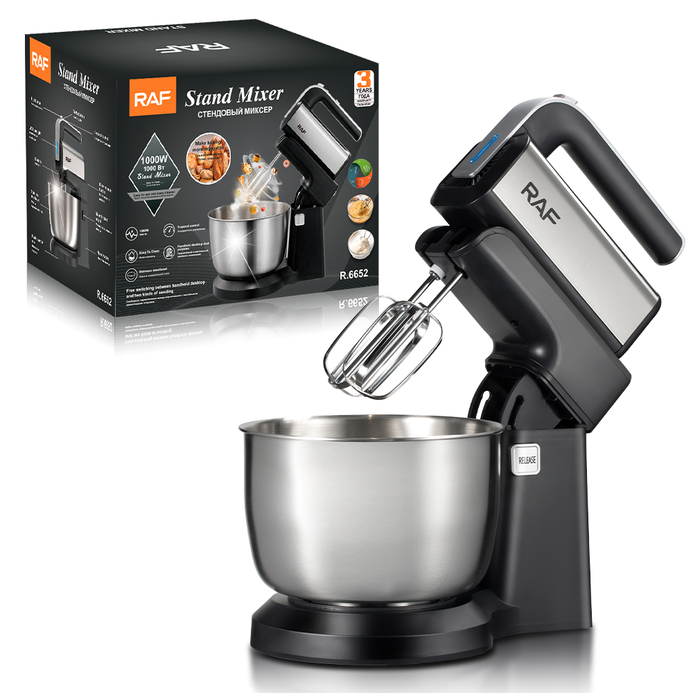 RAF European standard egg beater, electric household desktop mini, cream egg white and dough mixer, cake baking and beating details Picture