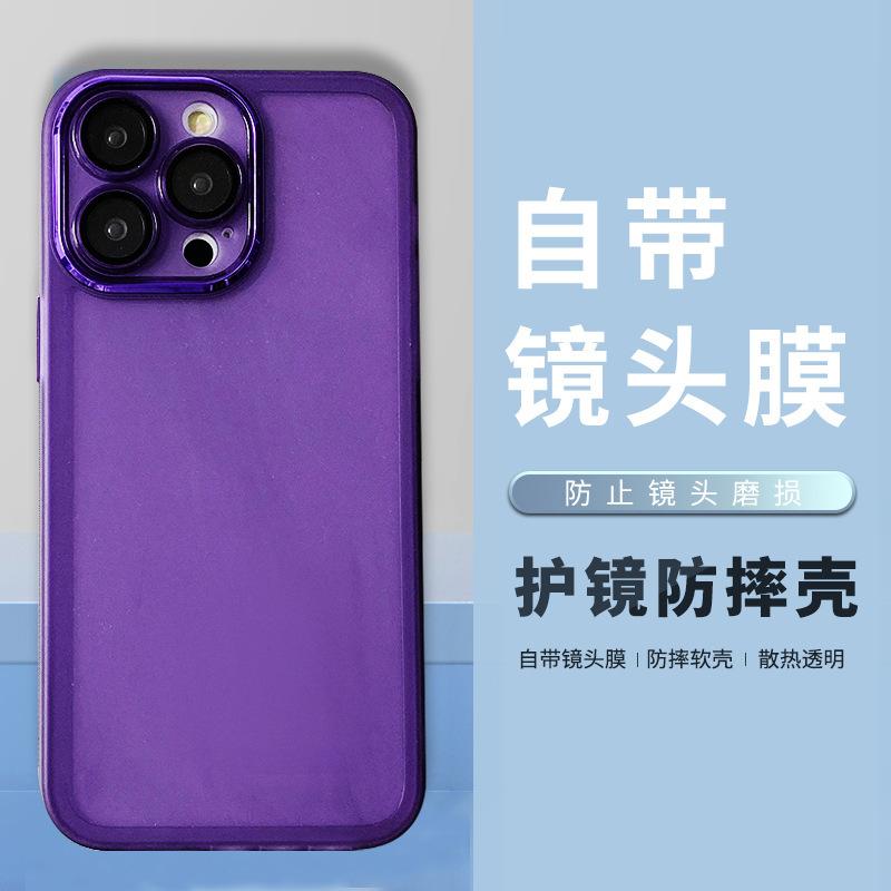 comes with lens protector transparent phone case iphonexr/11pro soft cover for apple 15/14