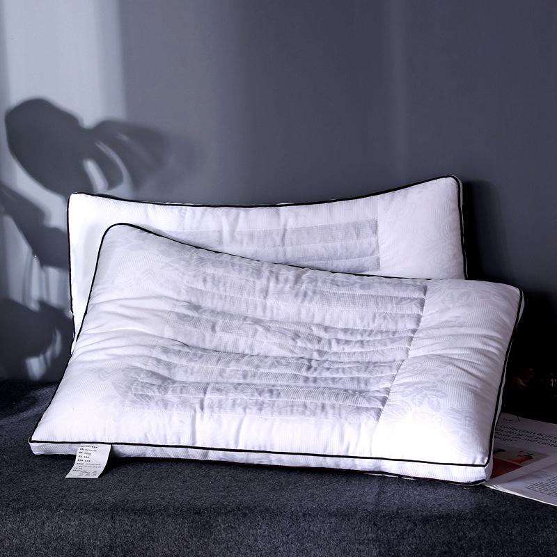 five-star hotel cassia seed kapok pillow core pure cotton single pillow neck pillow pure cotton hotel adult pillow