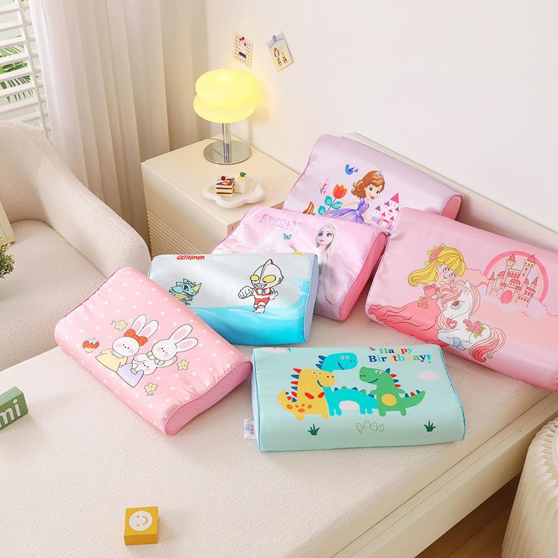 Children's tex Pillow Warm Children's Cartoon tex Pillow Winter All Cotton Student tex Pillow Cartoon Natural Ne Protection