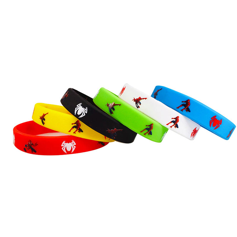 Anime League of Legends themed silicone wristbands, fashionable men and women, Spider-Man Party commemorative rubber wristbands. Anime League of Legends themed silicone wristbands, fashionable men and women, Spider-Man party commemorative rubber wristbands Specification image