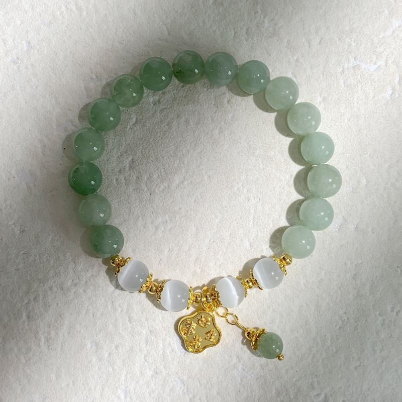 Original men's and women's yellow agate bracelet with a touch of sophistication, sweet and fresh, simple and elegant style. Wholesale in stock, sweet and fresh Specification image