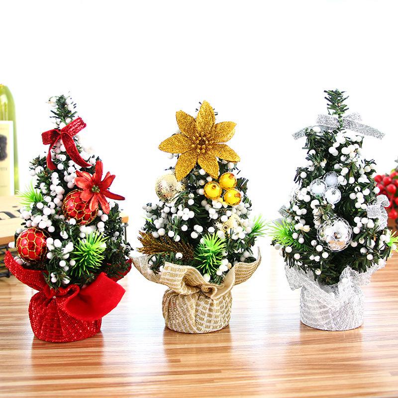 christmas tree 20cm mini christmas package tree desktop decoration children's gift christmas tree small size decorations wholesale