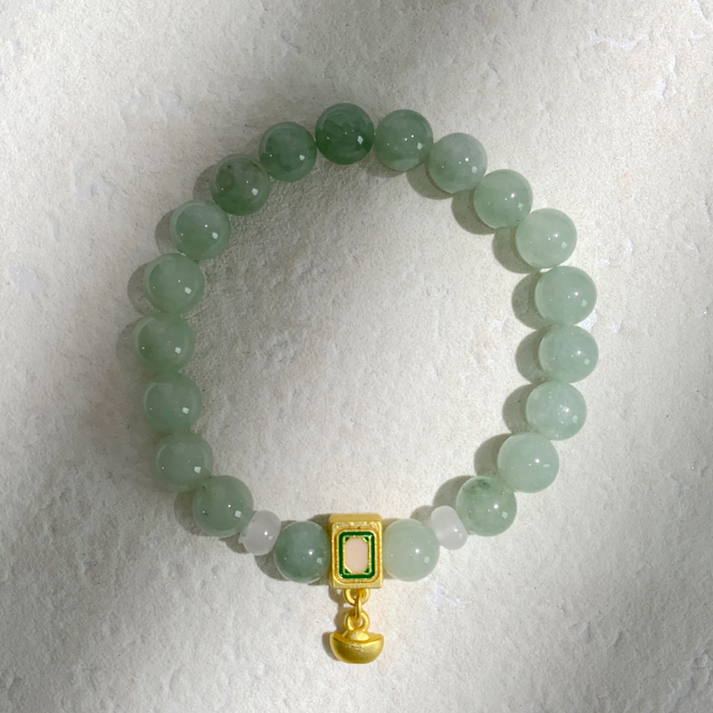 碧玉玉髓手链原创男女款黄玉髓手串高级感甜美小清新简约现货批发