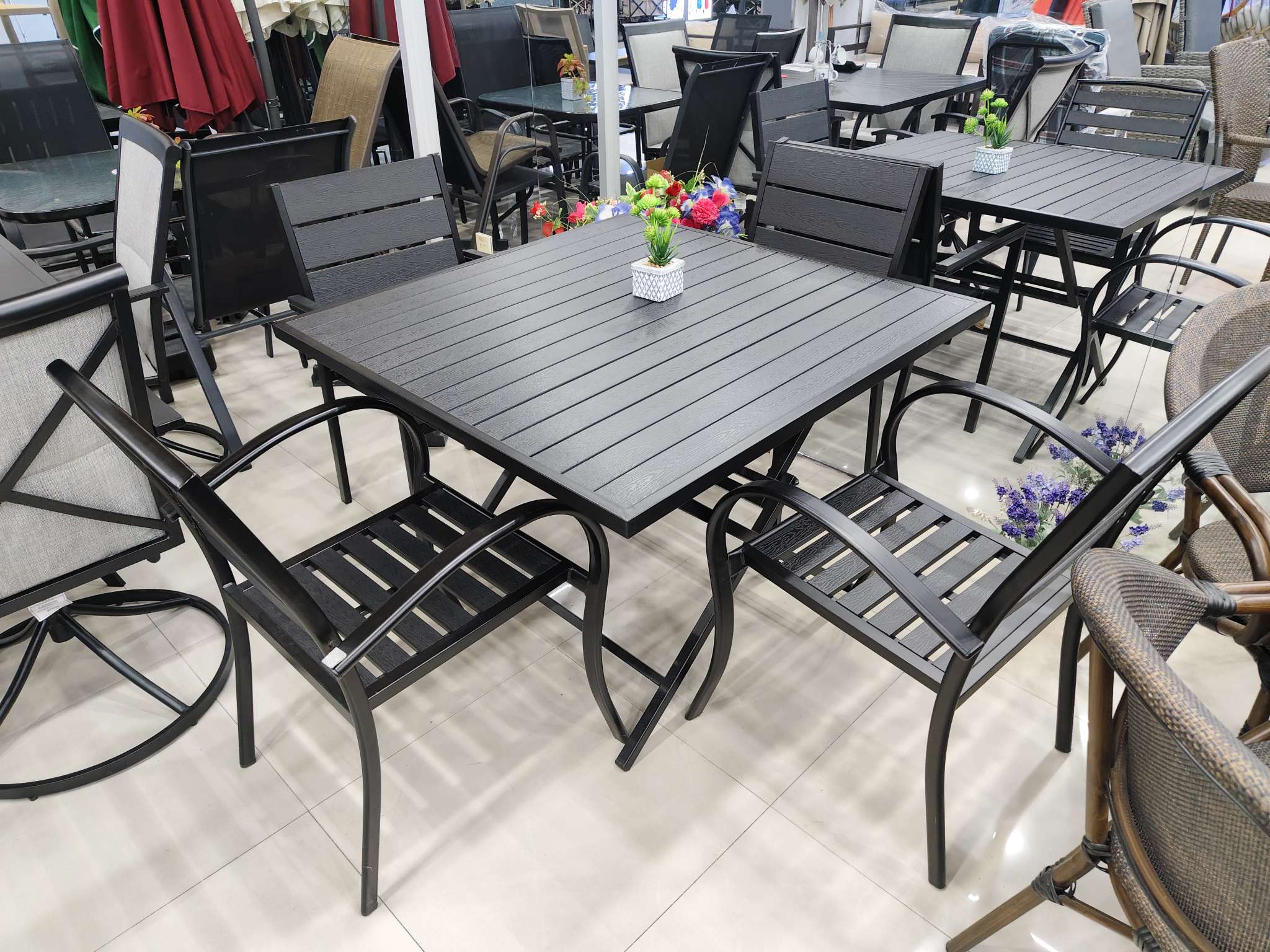 仿木茶几 客厅新中式茶桌椅套装 休闲户外家具 藤编桌椅组合 茶桌茶盘家装建材 休闲用品户外享受时光休闲用品户外详情图6