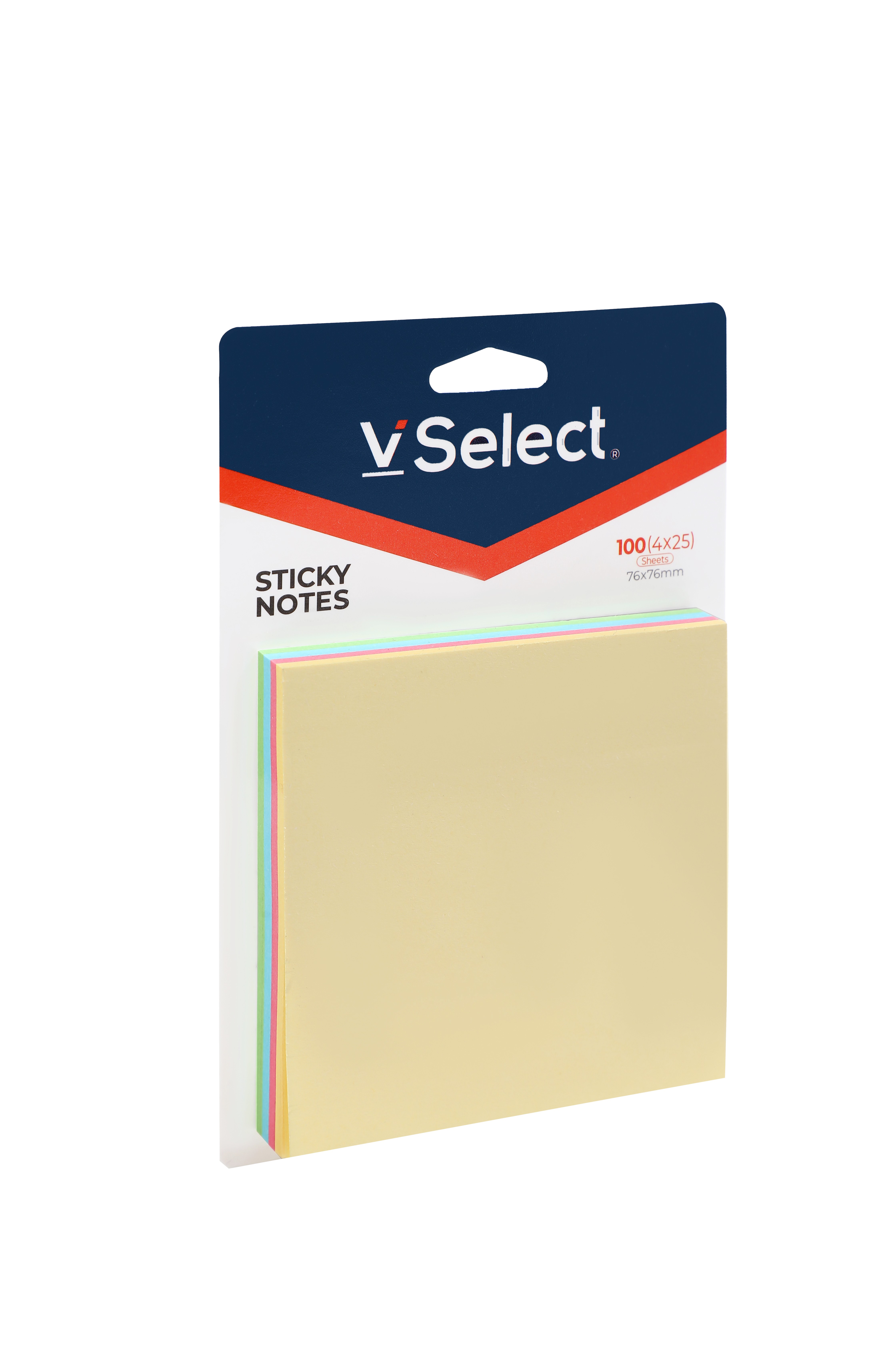 Sticky notes: 76*76mm, regular 4-color, 100 pieces, for export only, minimum order quantity: one box
