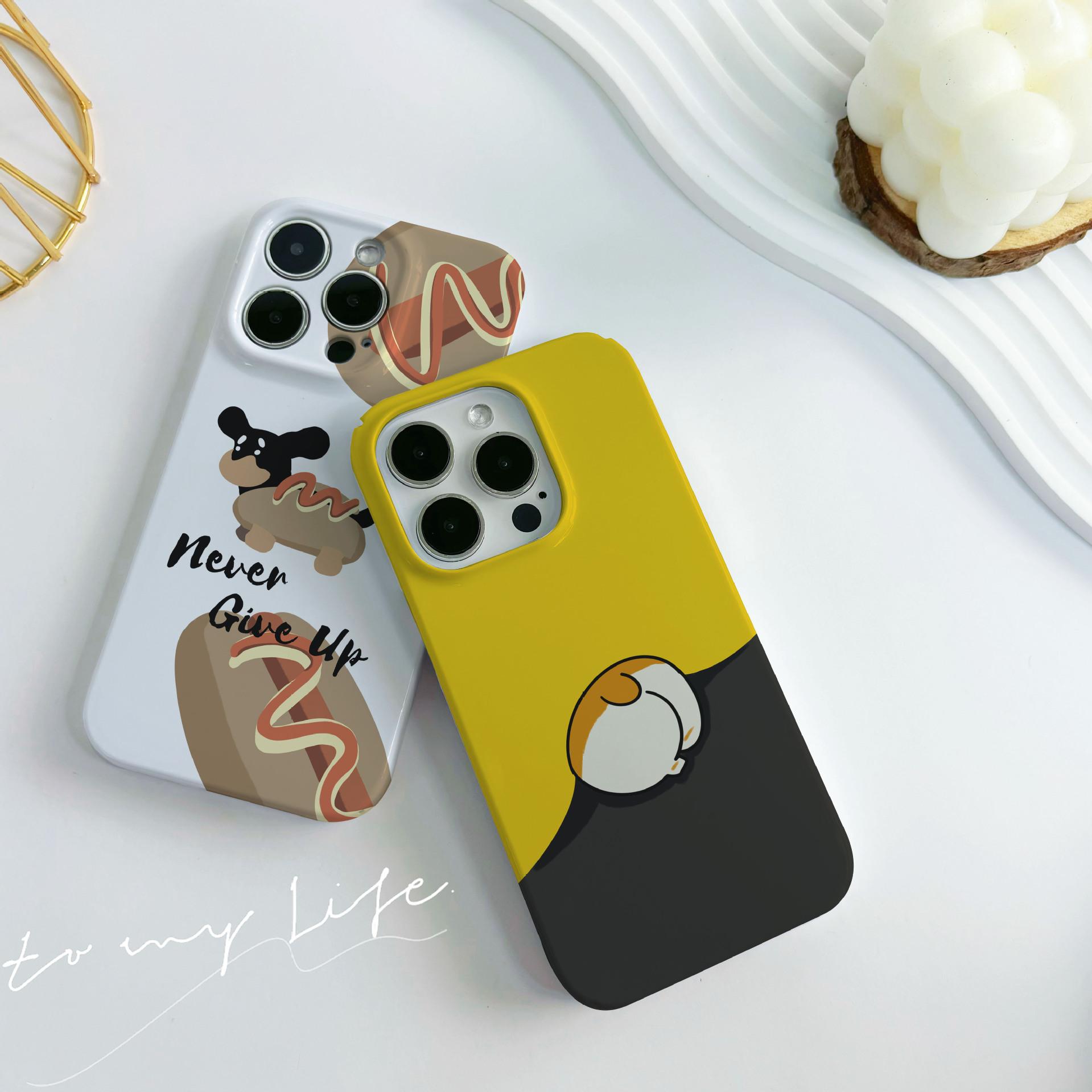corgi butt for apple 15 phone case iphone14 drop-resistant 13 protective case 12promax feilin xs hard