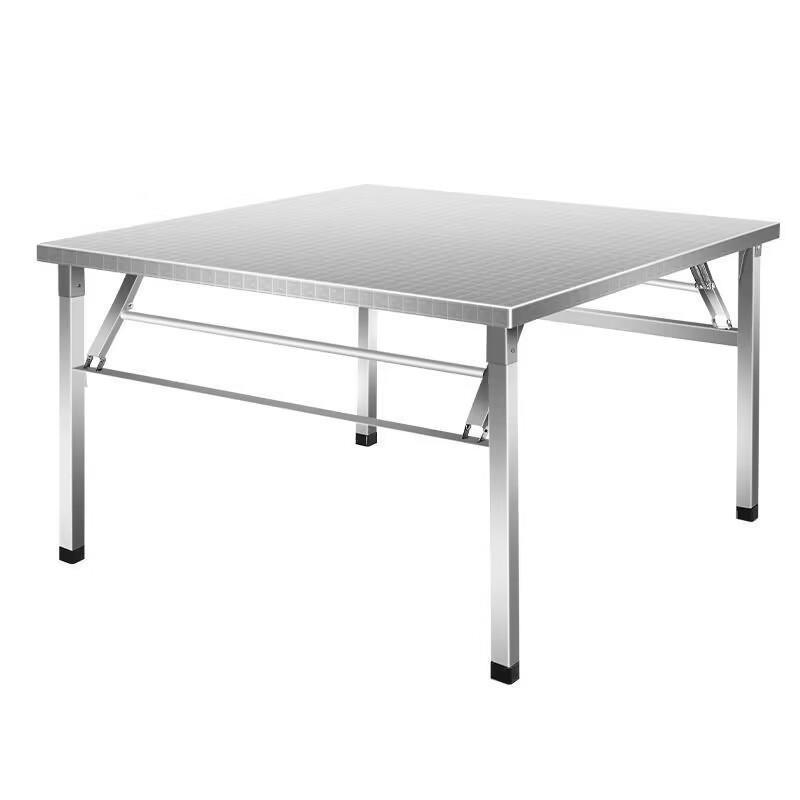 stainless steel folding table dining table home dormitory rental room dining table writing study table stall portable small square table