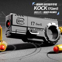 cross-border toy gun agent golden finger ring gun throwing shell soft bullet gun launching technology decompression boy mini 3d model