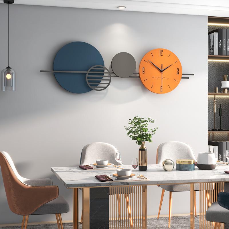 modern simple wall clock living room fashion atmosphere living room home decorative light luxury wall clock personalized creative clock