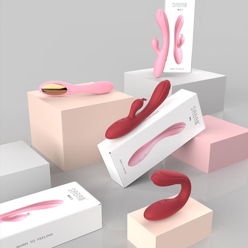 Female Masturbation Massage Couple Adult Sex Product Multi-Frequency Silicone Double-Headed Vibrator Foreign Trade OEM Massage Stick