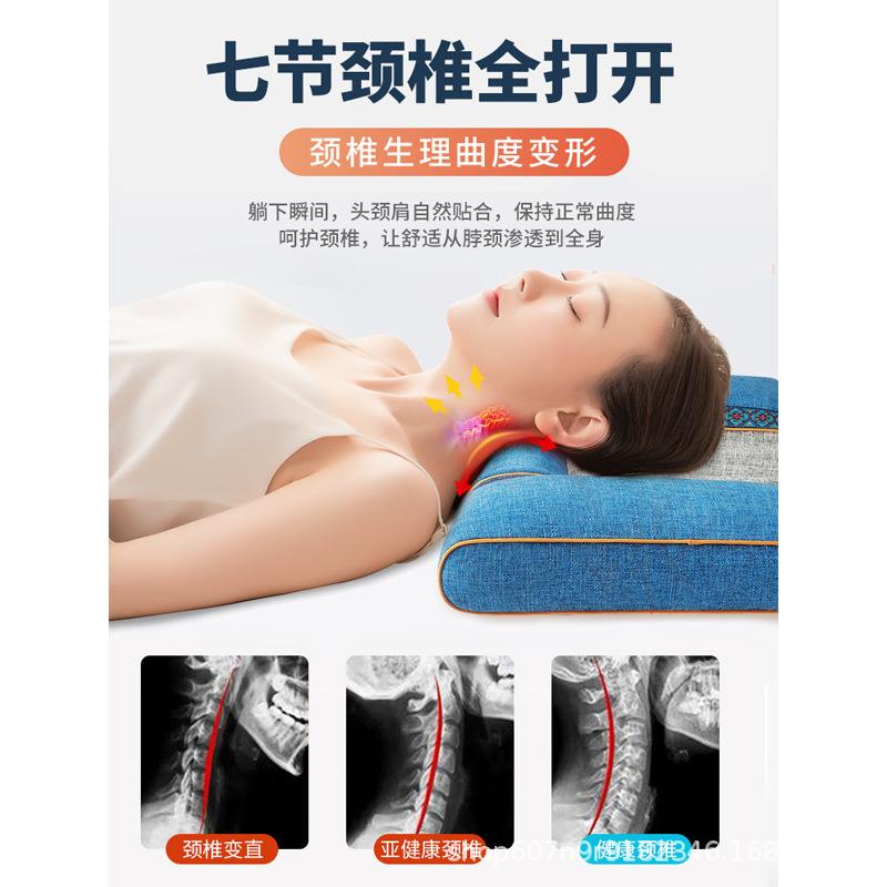 factory direct supply cervical pillow head care stretch cervical pillow candy shaped pillow buckwheat hull ketsumeishi cylinder Specification drawing