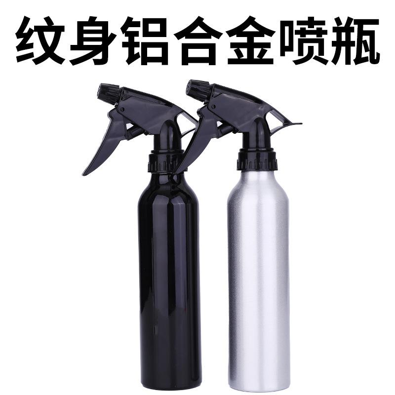 tattoo material black silver aluminum bottle spray bottle green algae bottle beauty makeup sprinkling can tattoo sanitary cleaning supplies
