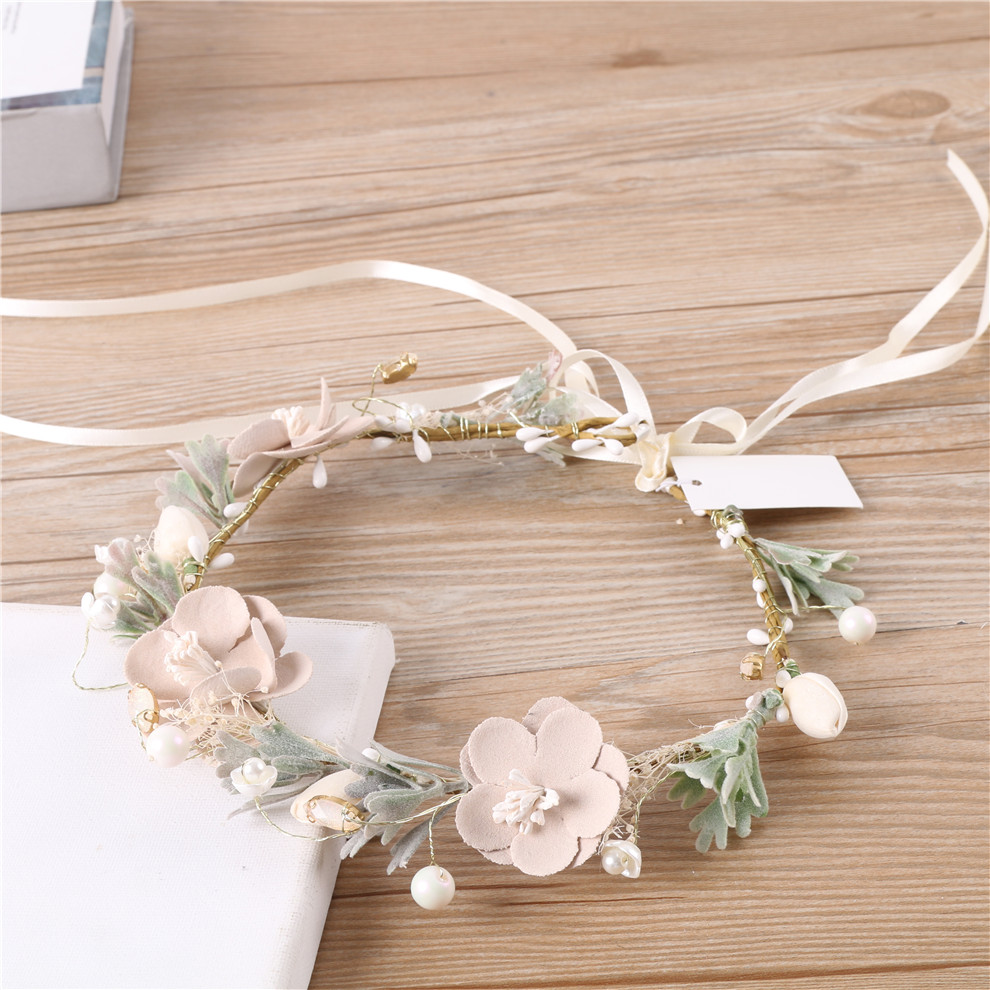 2024 Eternal Flower Garland, Jialan's new fresh little Daisy garland, simple princess sweet hair band, travel photo prop details Picture