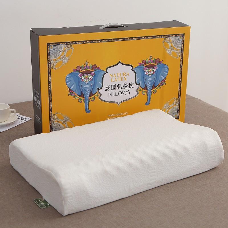 latex pillow adult factory wholesale thailand natural gift box pillow meeting sale gift massage particles children's pillow full figure