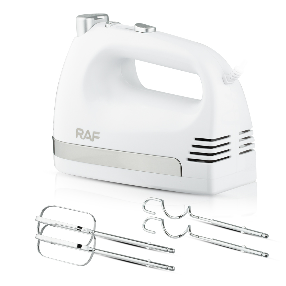 RAF European standard electric egg beater, household handheld high-power egg beater and dough baking mixer Item Picture