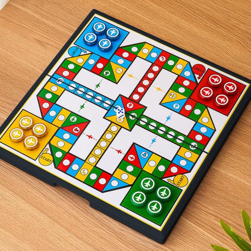 magnetic folding aeroplane chess large keychain plastic iron magnet portable table yuyuan foreign trade factory wholesale