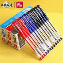 deli 6600es gel ink pen refill black red blue ink blue 0.5 bullet black pen student office ball pen
