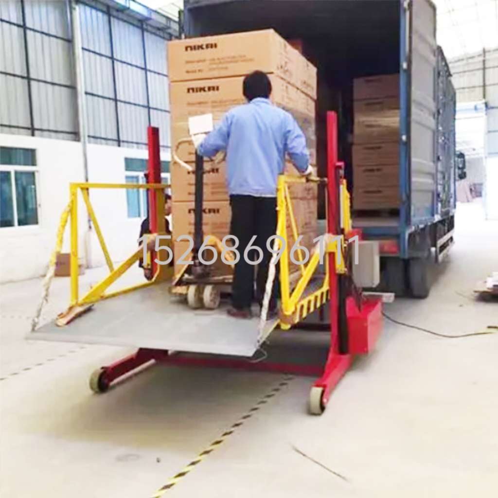Factory warehouse logistics handling lifting platform, electric hydraulic lift, 2-ton and 3-ton mobile loading and unloading platform details Picture