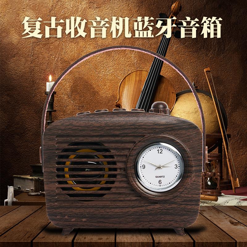 mk11 retro mini bluetooth speaker portable hands-free call pluggable radio wireless bluetooth small audio