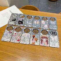 cartoon feather ribbon lens protector glory 70 for huawei mate60pro phone case nove5 protective case all inclusive