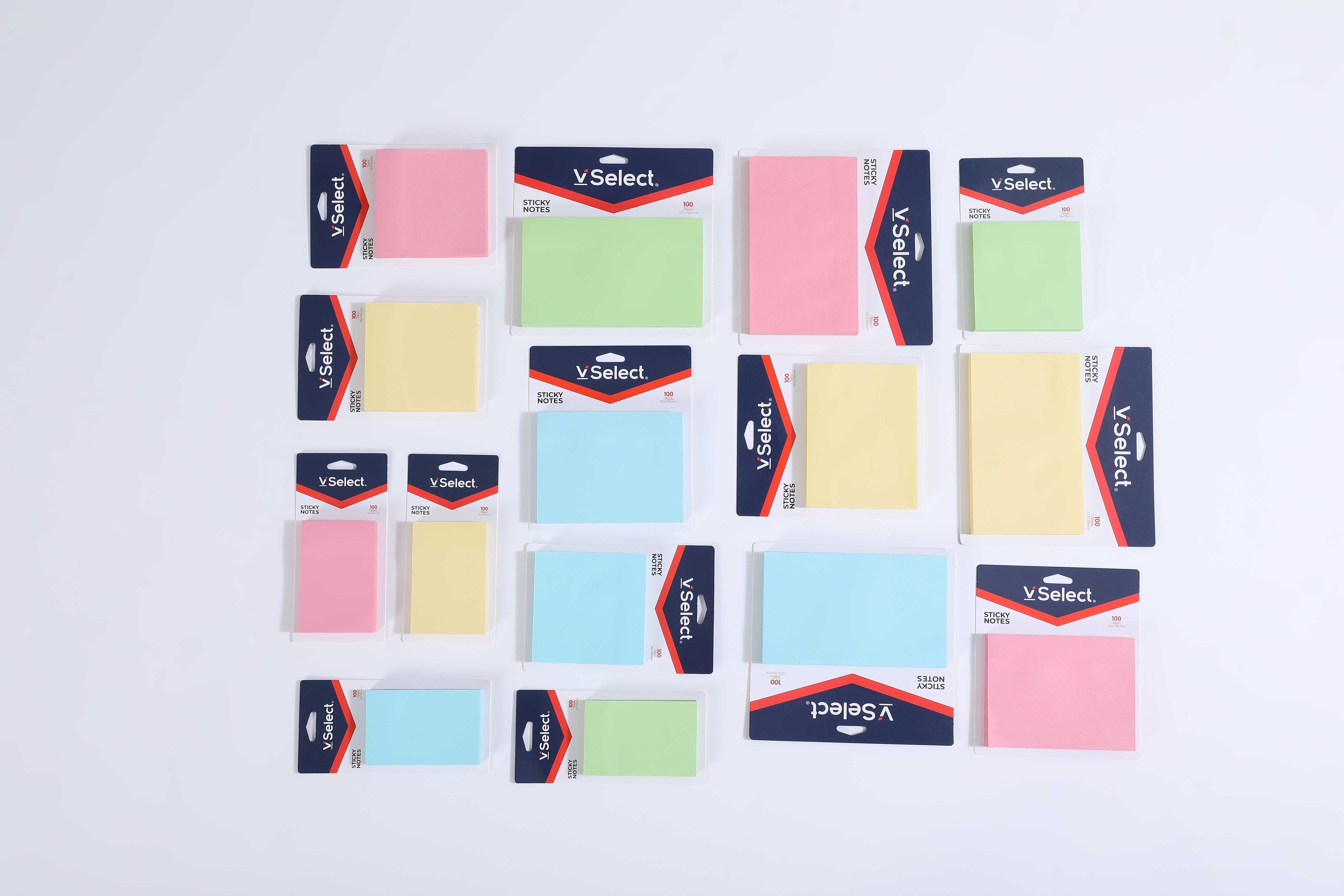 Sticky notes: 76*76mm, regular 4-color, 100 pieces, for export only, minimum order quantity: one box details Picture