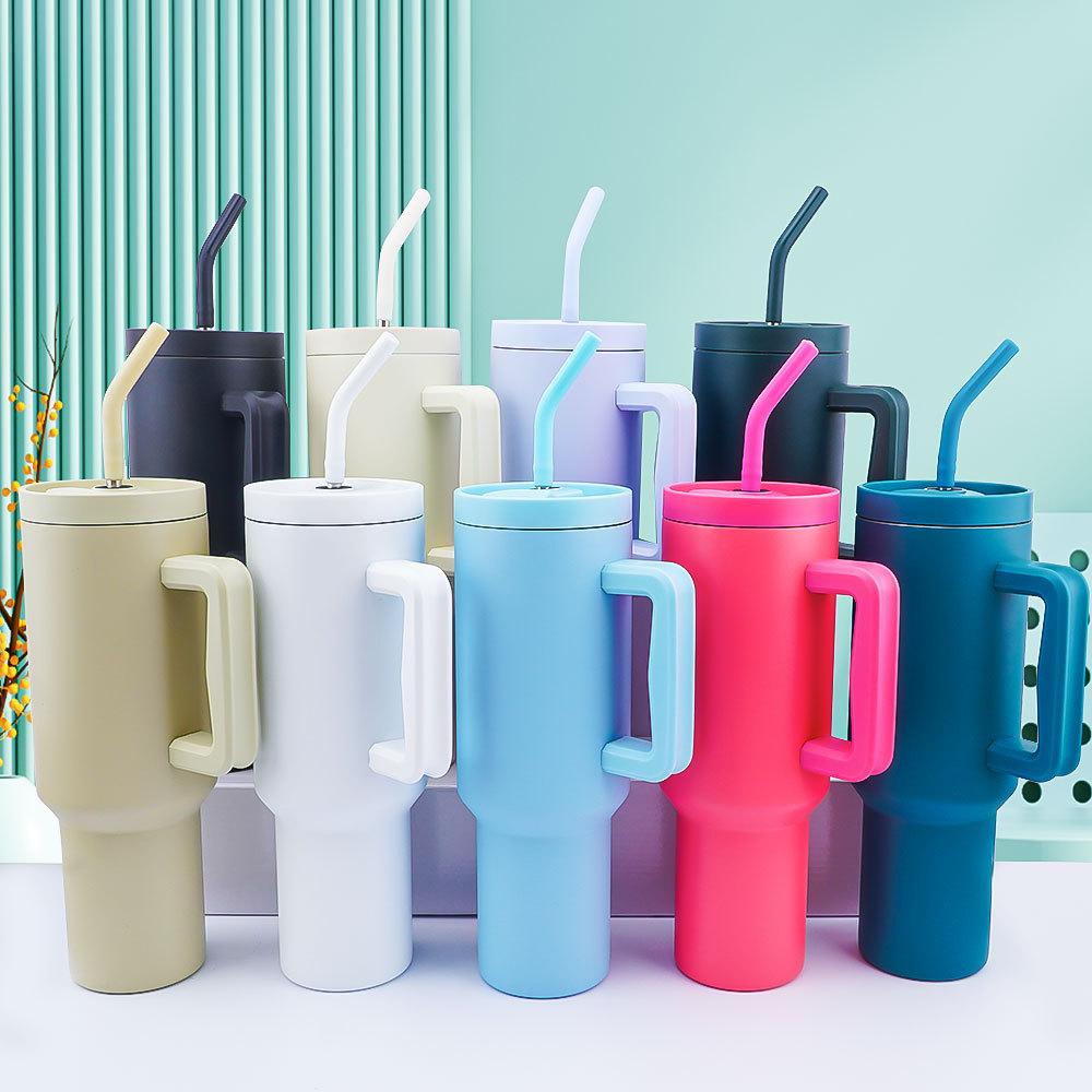 new three generations 40oz handle cup 304 stainless vacuum flask car large ice cup