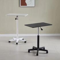 lifting small table movable small sofa and bedside side table with pulley standing laptop desk