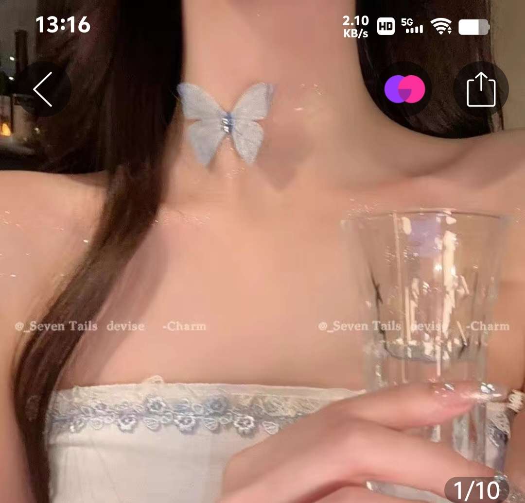 小众锁骨网红超仙蝴蝶脖子锁骨链2024新款气质百搭脖颈蕾项链女小众锁骨网红超仙蝴蝶脖子锁骨链2024新款气质百搭脖颈蕾项详情图4