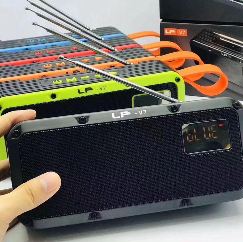 lp-v7 cross-border hot bluetooth speaker outdoor portable radio bluetooth audio card car subwoofer