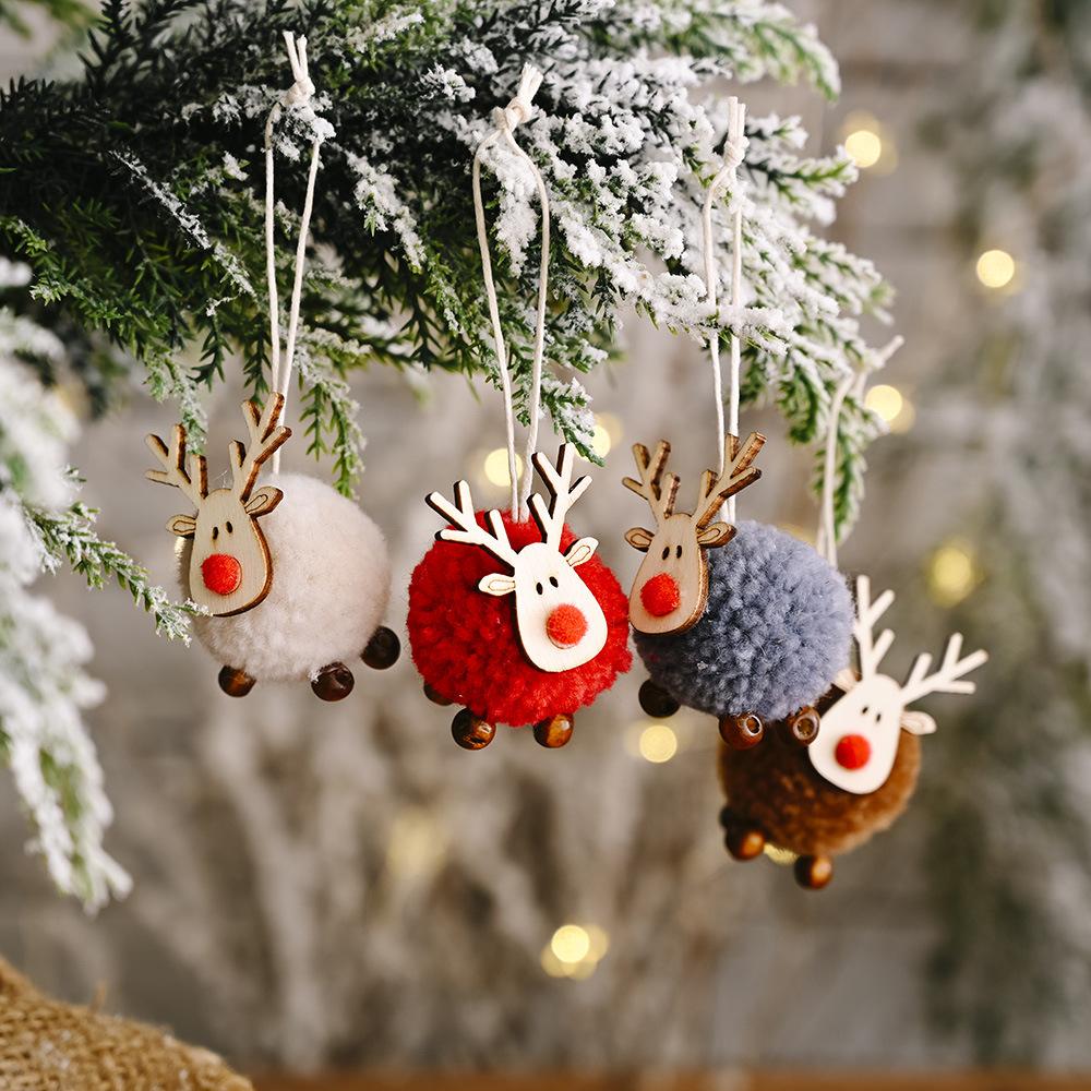 haowei christmas festival decoration felt deer pendant creative new elk pendant christmas tree hanging gift
