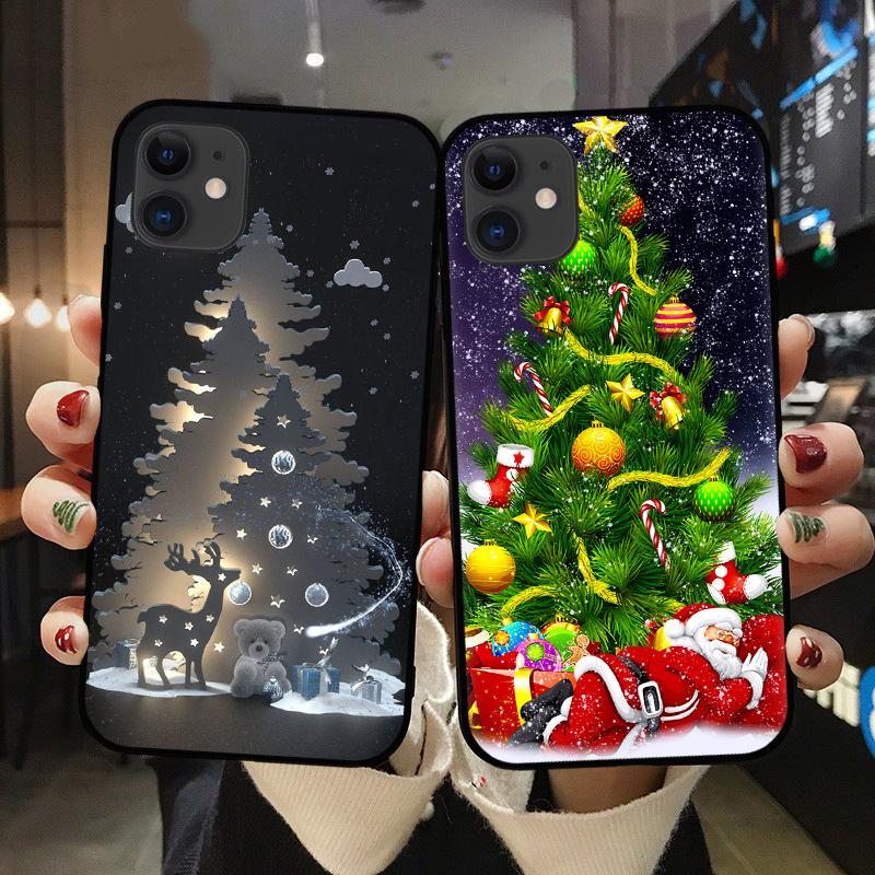 suitable for iphone15 phone case christmas tree phone case gingerbread man santa claus phone case christmas