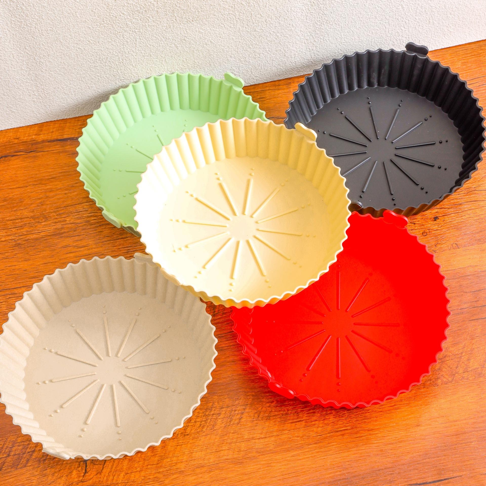 Baking at Home Baking Tray New round Air Fryer Silicone Baking Tray Air Fryer Silicone Pot