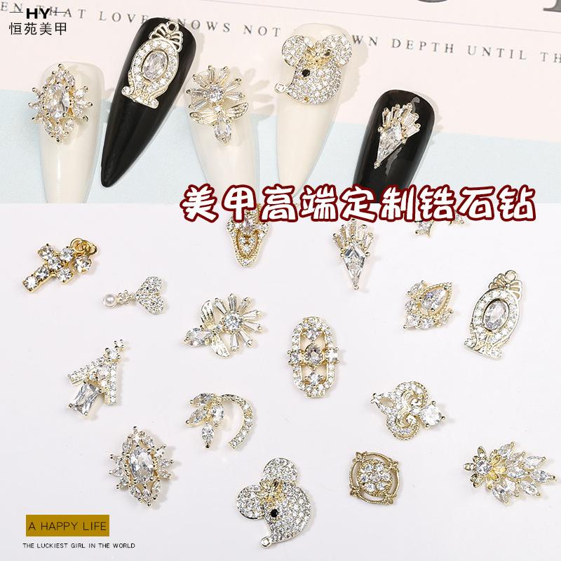 internet celebrity nail beauty rhinestone ornaments mouse rhinestone-encrusted jewelry high-grade zircon nail crystal wholesale metal sequins factory direct sales