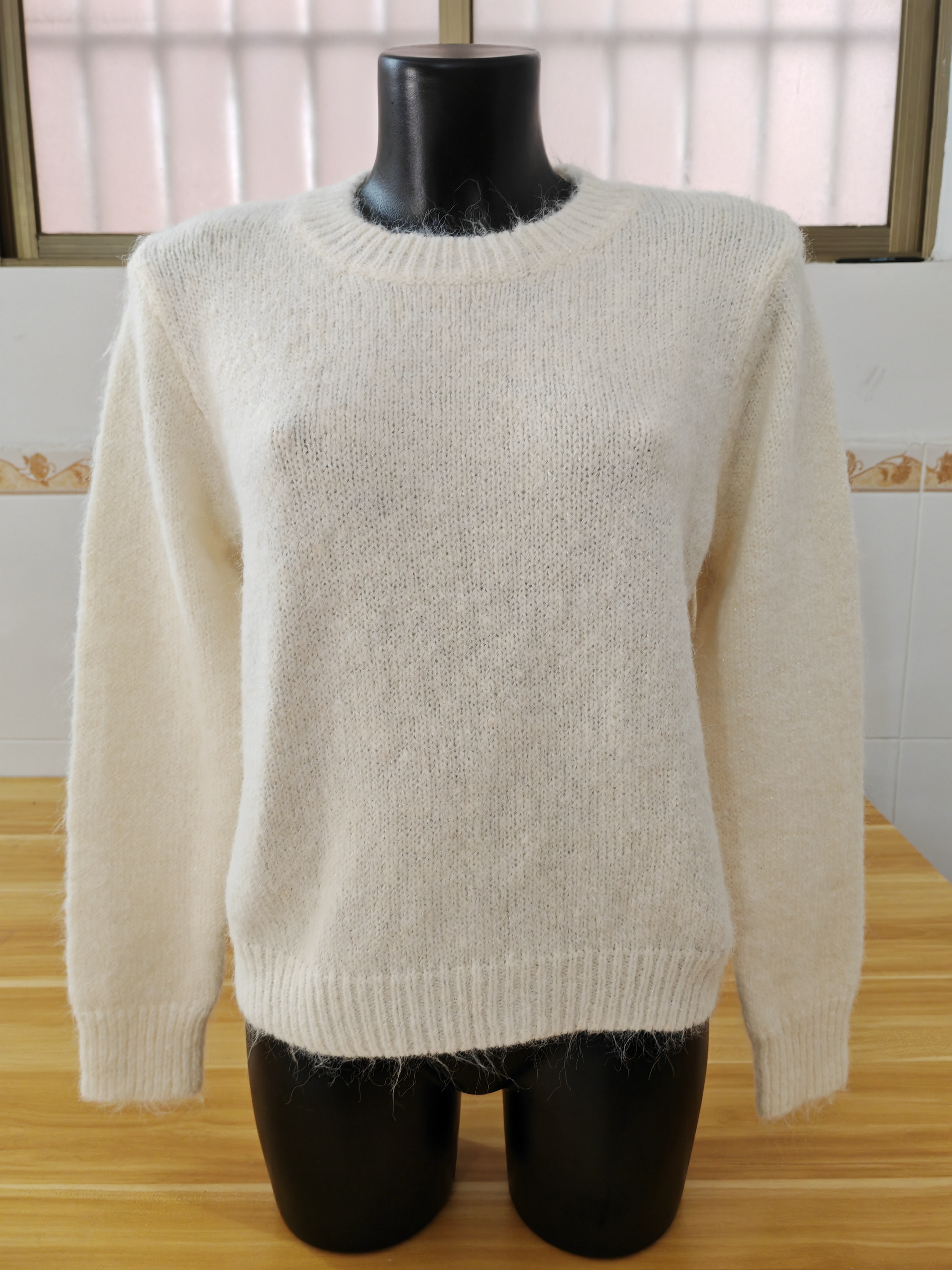 2025 New Women's Blouse Solid Color Lace-Up Cardigan Loose Sweater (5 Colors) Yt0027 Specification drawing