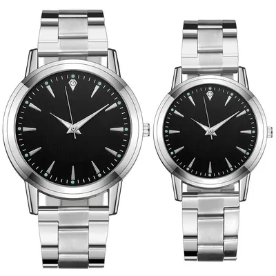 New Couple Watches Luminous Steel Strap Women's Watch Men's and Women's Quartz Watch Gift Watch Watch Manufacturer thumbnail