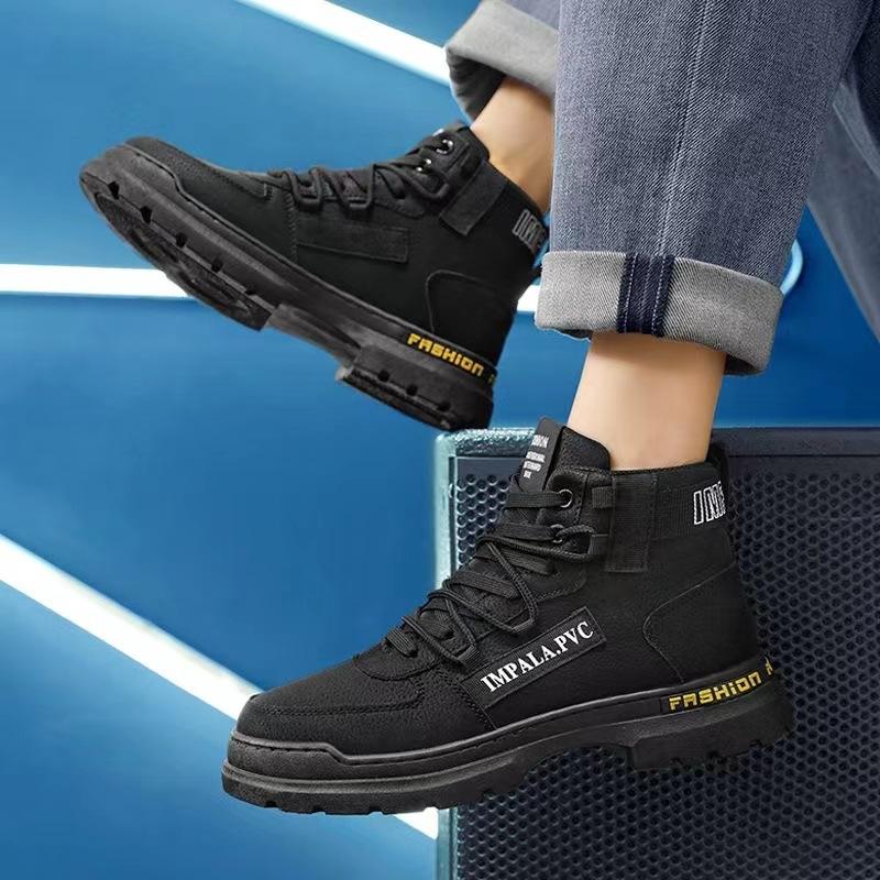 Dr. Martens Boots Men's Shoes Fall High Top British Style Retro Workwear Boots Men's Outdoor Waterproof Mountaineering Desert Combat Boots