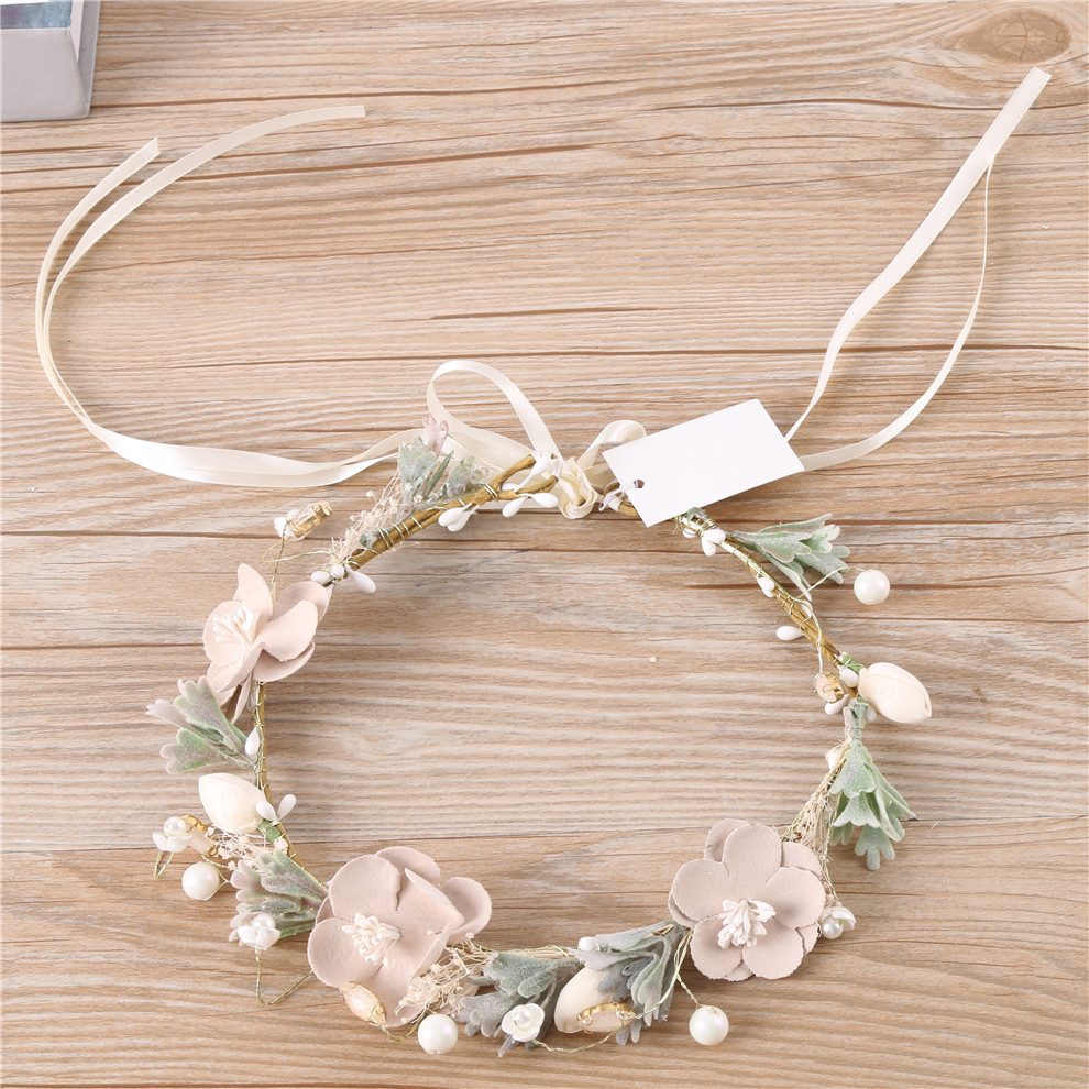 2024 Eternal Flower Garland, Jialan's new fresh little Daisy garland, simple princess sweet hair band, travel photo prop