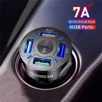 35W 7A Qc3.0 4usb Car Charger Fast Charging Car Charger One to Four Car Charger
