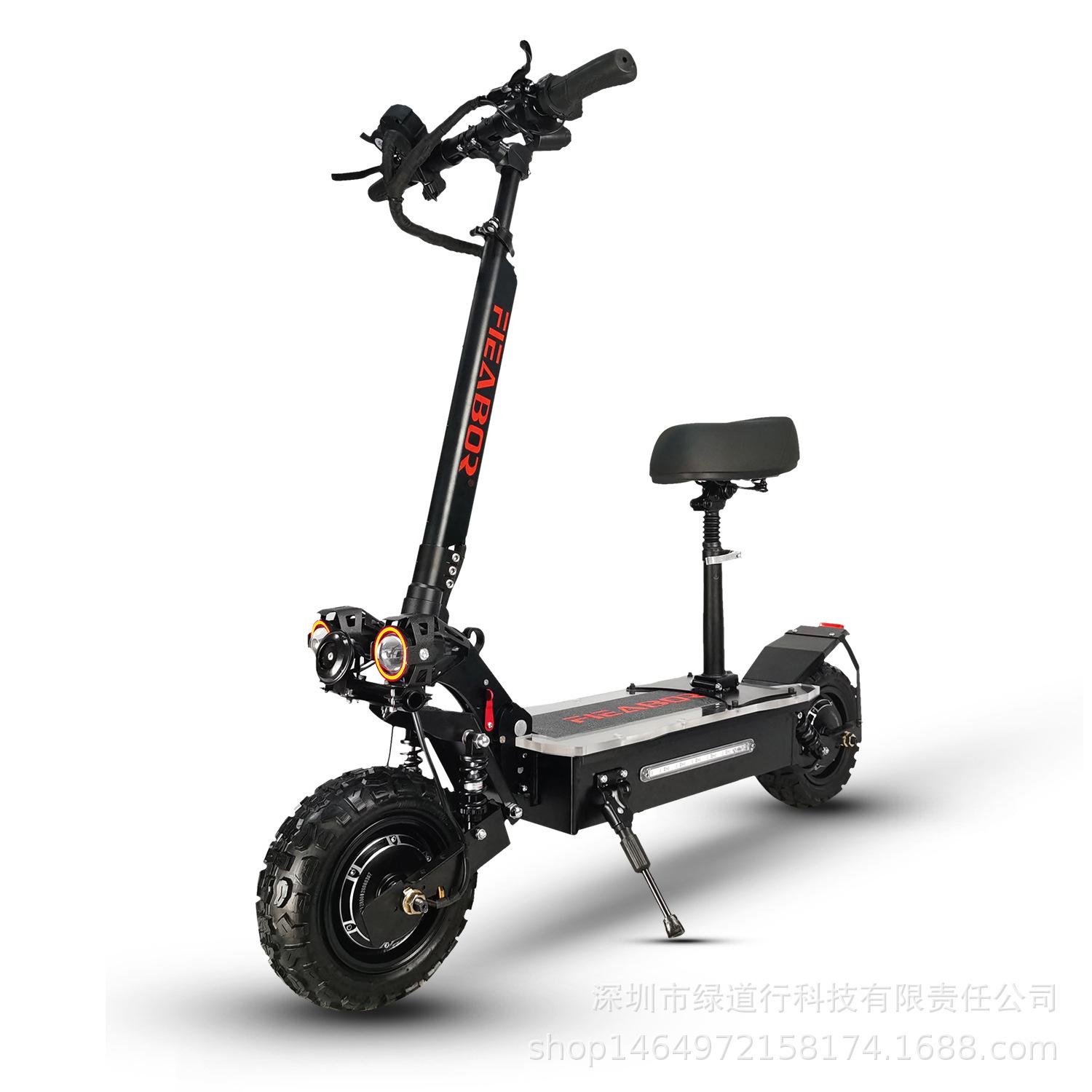 factory wholesale double motor foldable 5600w high power adult electric scooter aluminum alloy scooter
