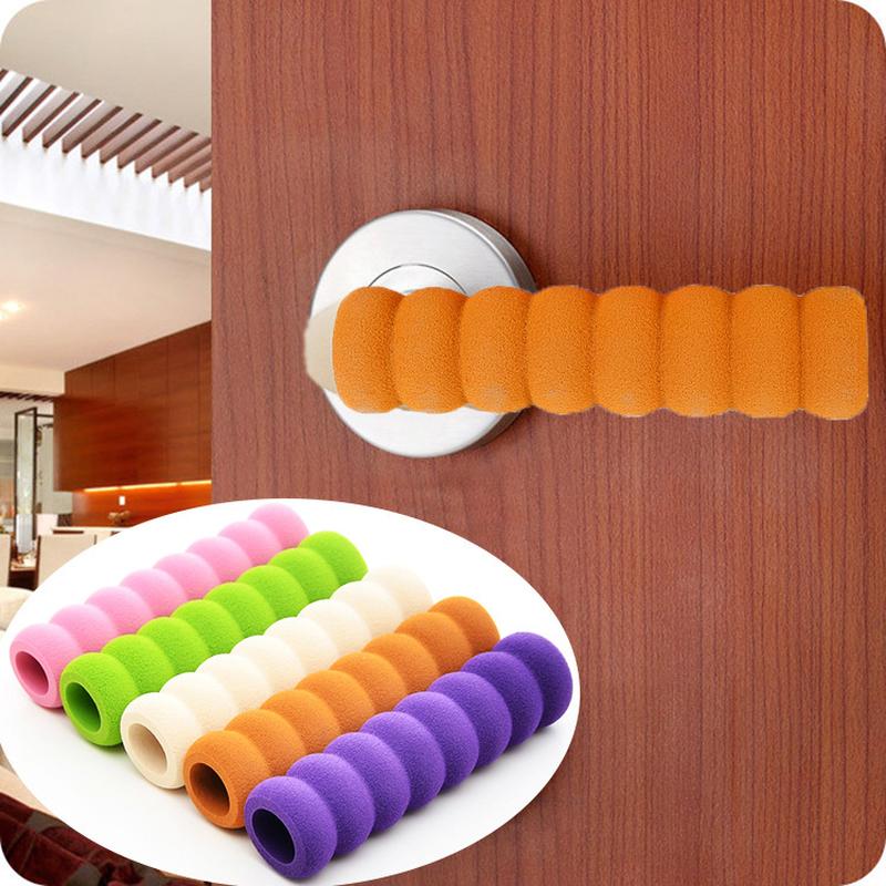 door handle protector anti-collision cover children's safety thickened spiral baby room door handle bumper wholesale