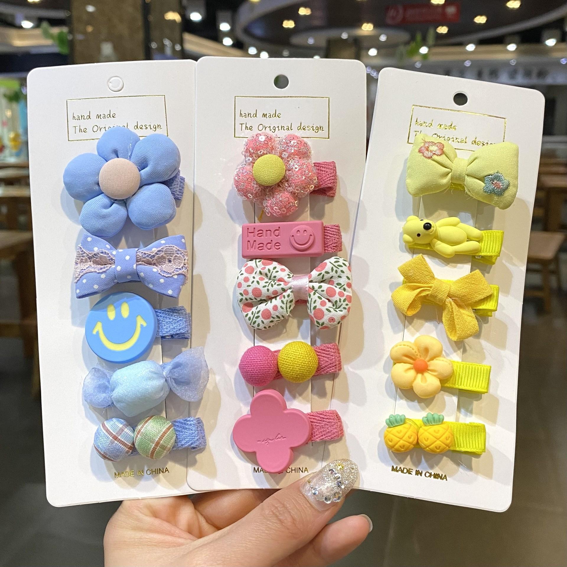 hair clips hair accessories little girl baby hair clip for broken hair full cloth wrapper does not hurt hairpin infant barrette children side clip