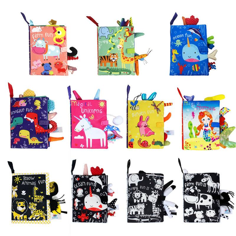 kidsbooks baby three-dimensional tail cloth book baby tear-proof children's ringing paper quiet cloth book