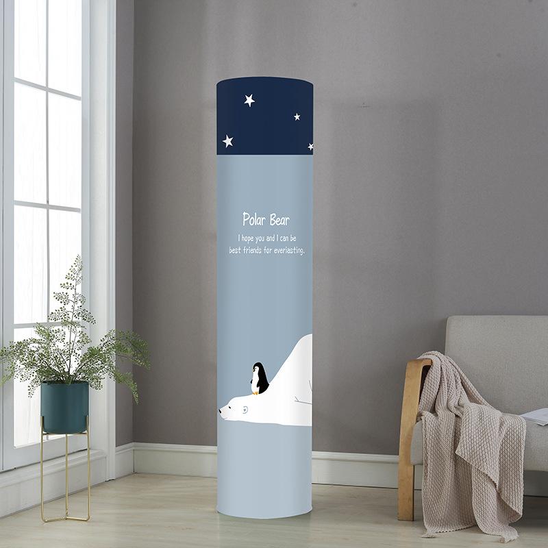 new cylindrical air conditioner cover dust cover vertical air conditioner fabric living room air condition tank cover cabinet air conditioner inner cover generation