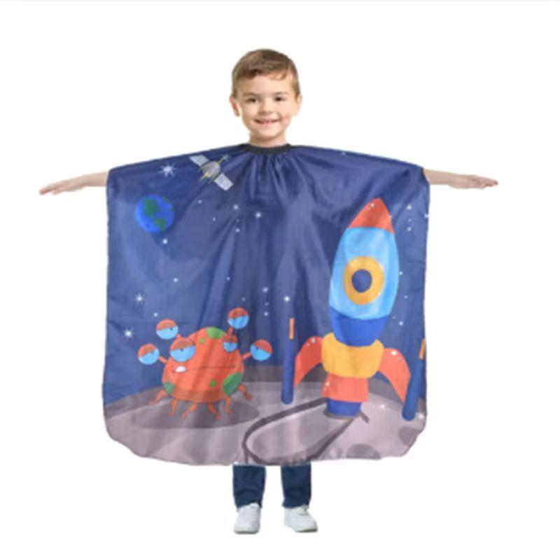 new christmas protection cloth in stock barber shop hair salon children protection cloth hair free children protection cloth cross-border
