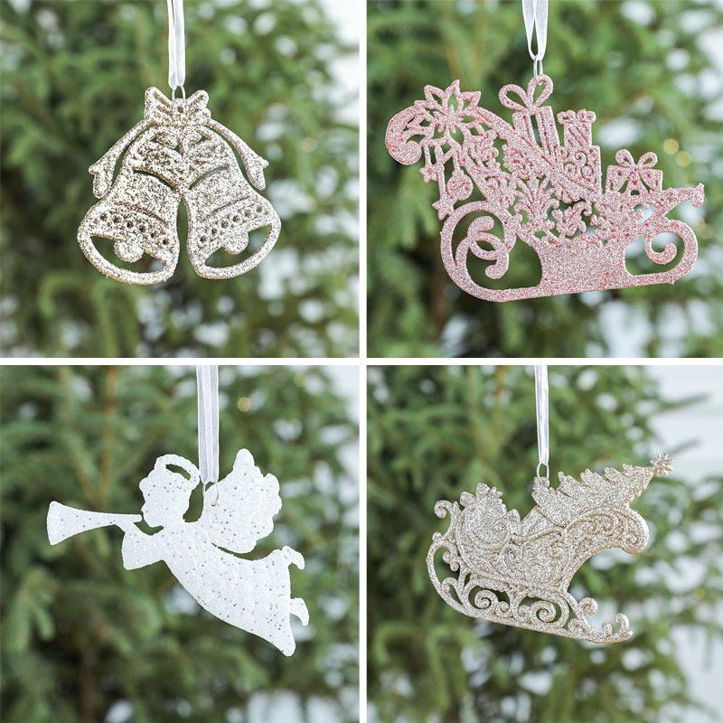 christmas decorations christmas decoration plastic dusting powder small pendant little angel christmas tree hanging ornaments suit small accessories