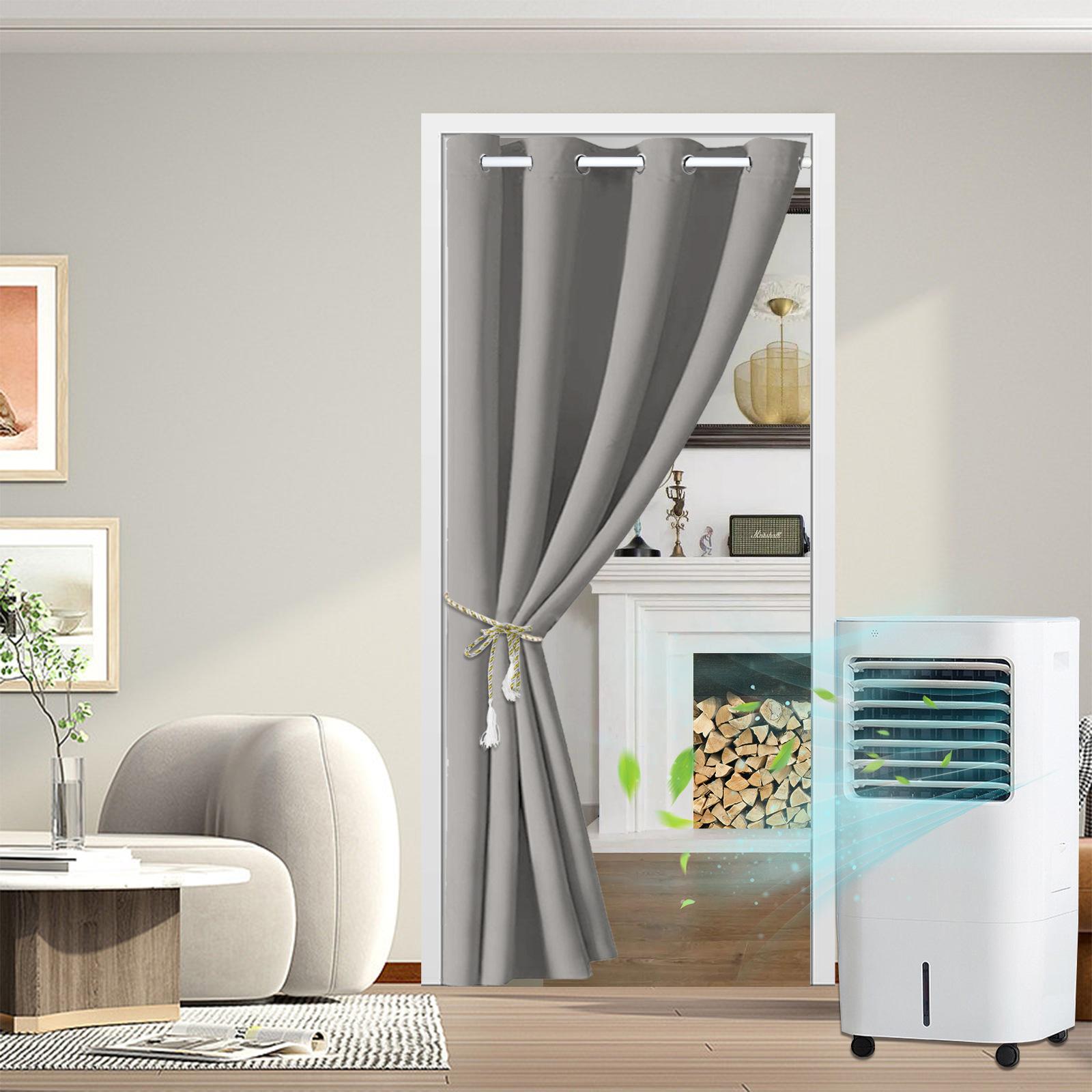 hole-free air conditioner door curtain doorways privacy corridor door curtain temporary partition storage partition closet door curtain cross-border