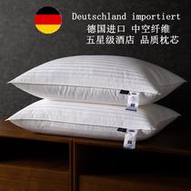 pure cotton satin feather velvet pillow core pure cotton neck pillow hotel hotel b & b single super soft pillow core